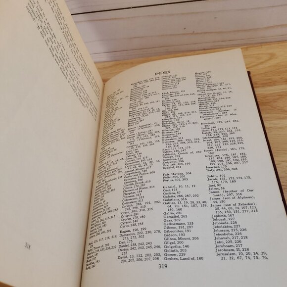 The Bible In Pictures Hardcover Greystone Press 1956 Ed. Illustrated Religious - Picture 12 of 16